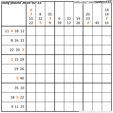 Daily puzzle 2018-07-22