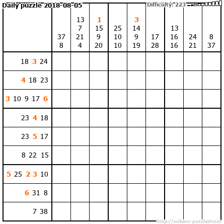 Daily puzzle 2018-08-05