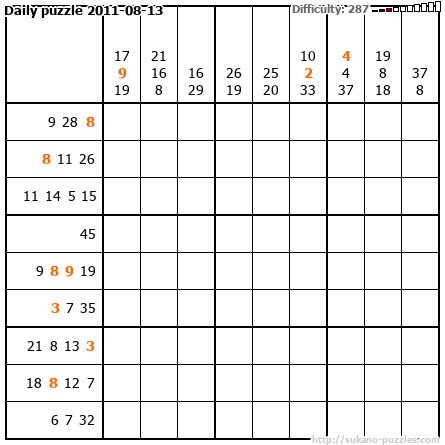 Daily puzzle 2011-08-13