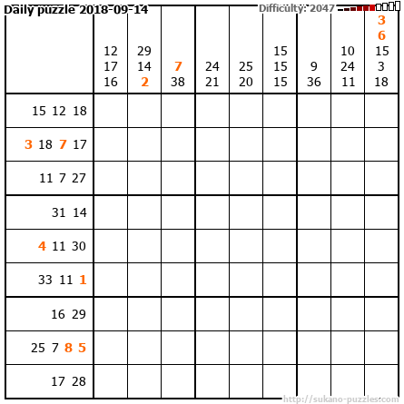 Daily puzzle 2018-09-14