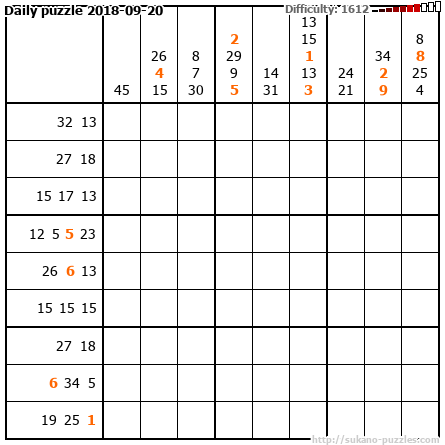 Daily puzzle 2018-09-20