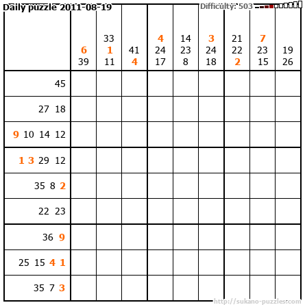 Daily puzzle 2011-08-19