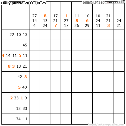 Daily puzzle 2011-08-25