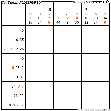 Daily puzzle 2011-08-30