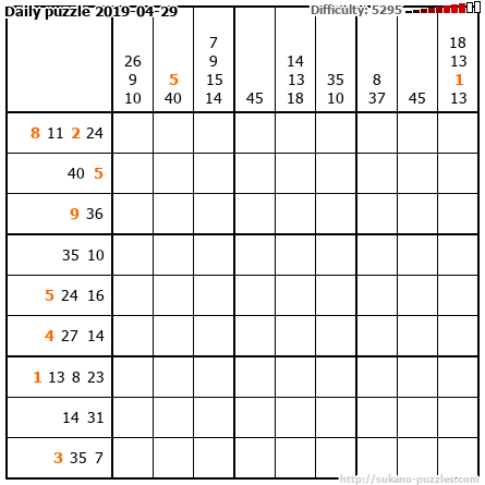 Daily puzzle 2019-04-29