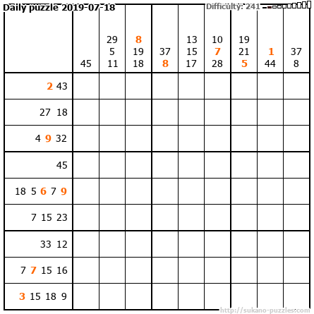 Daily puzzle 2019-07-18