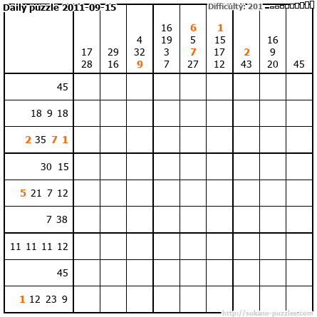 Daily puzzle 2011-09-15