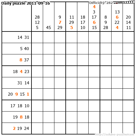 Daily puzzle 2011-09-16