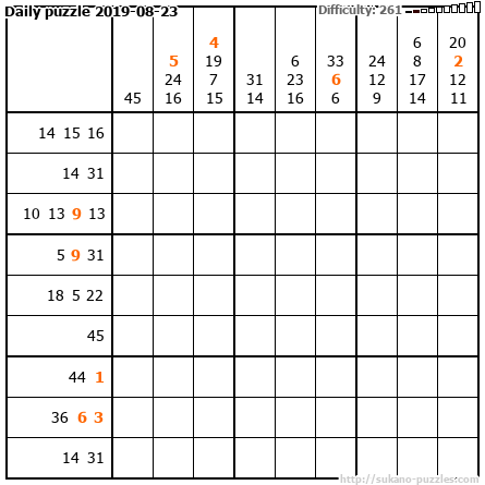Daily puzzle 2019-08-23
