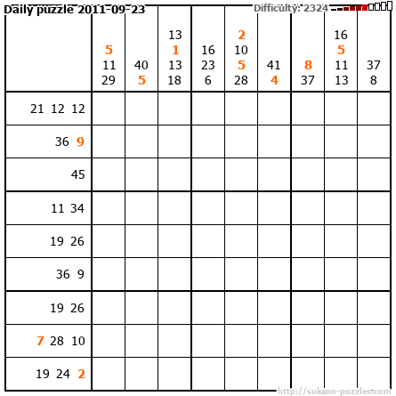 Daily puzzle 2011-09-23