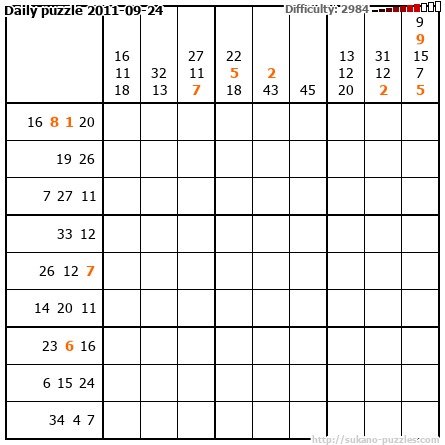 Daily puzzle 2011-09-24