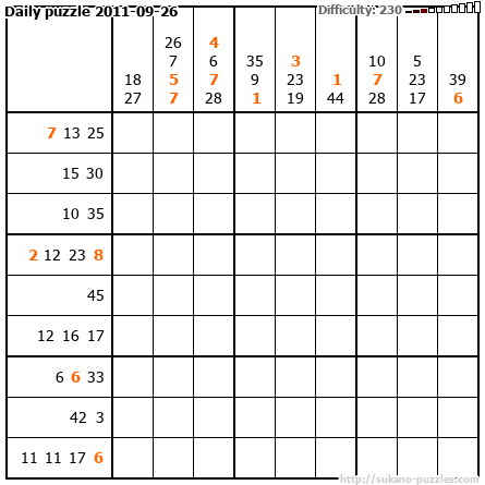 Daily puzzle 2011-09-26