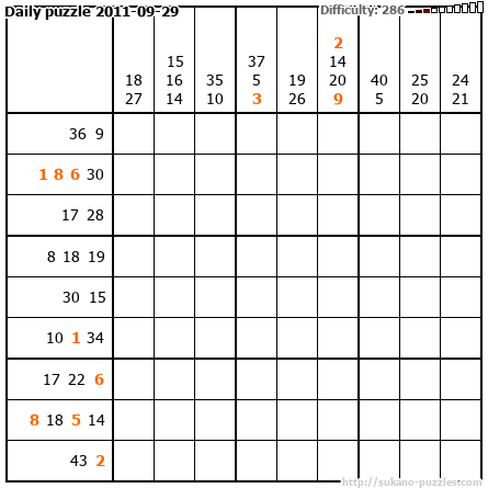 Daily puzzle 2011-09-29