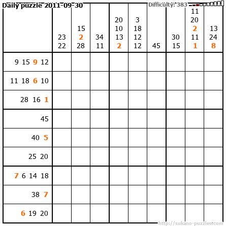 Daily puzzle 2011-09-30