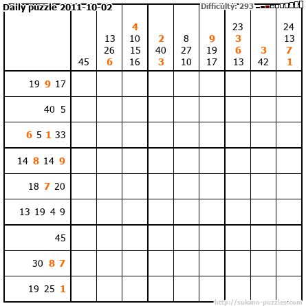 Daily puzzle 2011-10-02