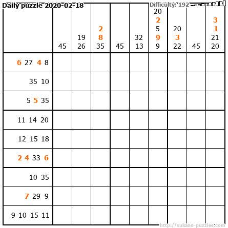Daily puzzle 2020-02-18