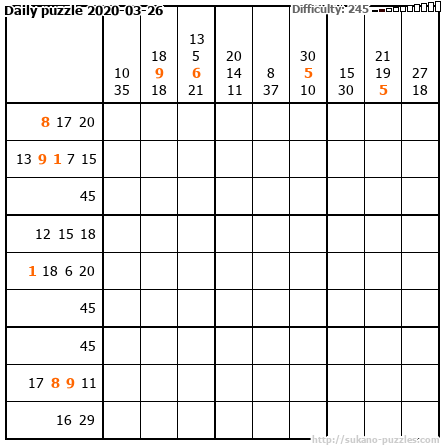 Daily puzzle 2020-03-26