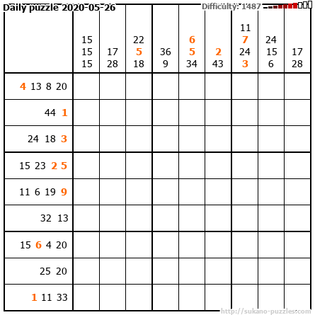 Daily puzzle 2020-05-26