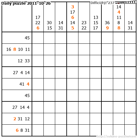 Daily puzzle 2011-10-26