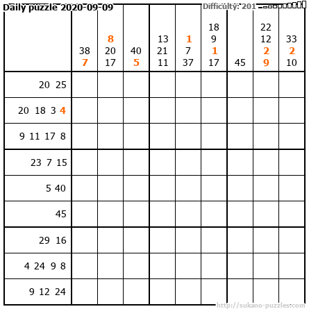 Daily puzzle 2020-09-09