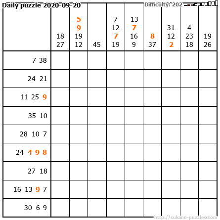 Daily puzzle 2020-09-20