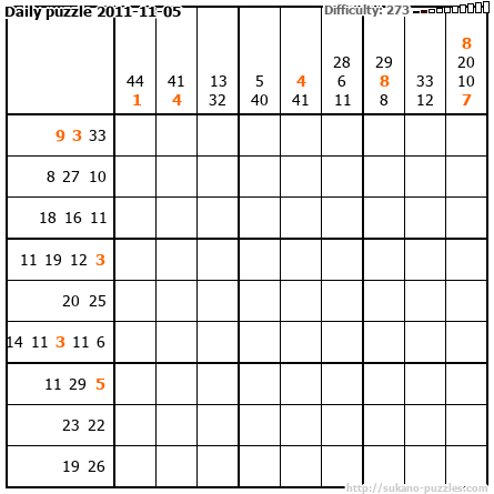 Daily puzzle 2011-11-05