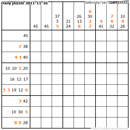 Daily puzzle 2011-11-16