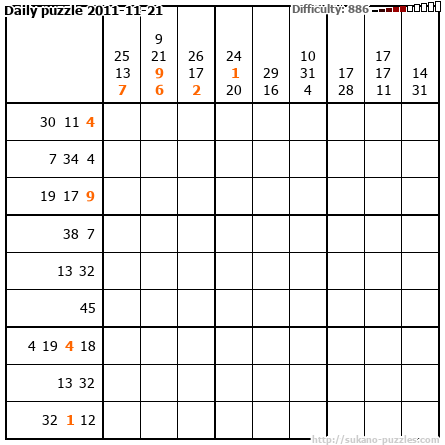 Daily puzzle 2011-11-21