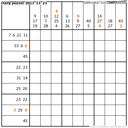 Daily puzzle 2011-11-23
