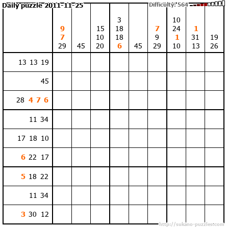Daily puzzle 2011-11-25