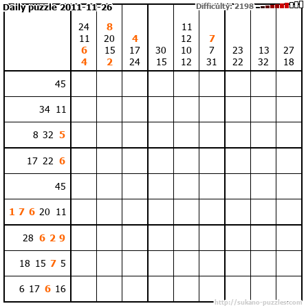 Daily puzzle 2011-11-26