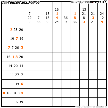 Daily puzzle 2021-09-05