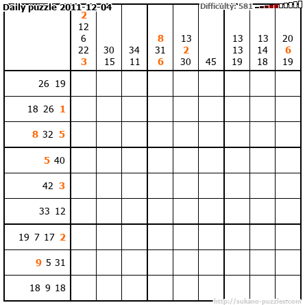 Daily puzzle 2011-12-04