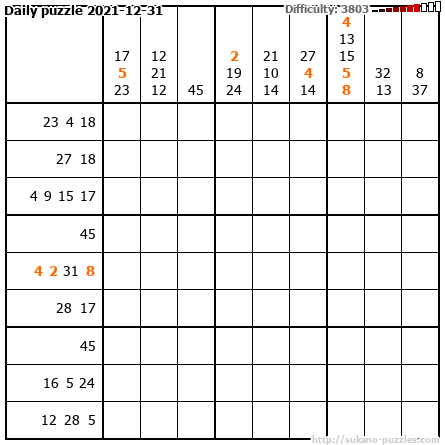 Daily puzzle 2021-12-31