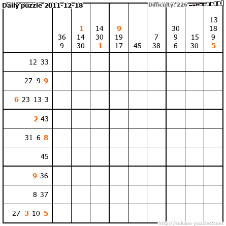 Daily puzzle 2011-12-18