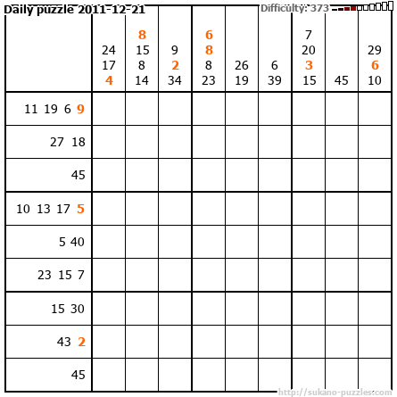 Daily puzzle 2011-12-21