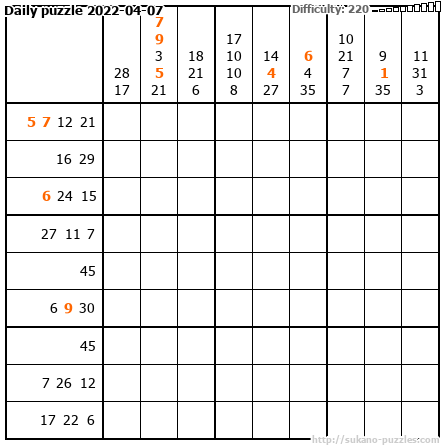 Daily puzzle 2022-04-07