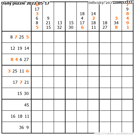 Daily puzzle 2022-05-17