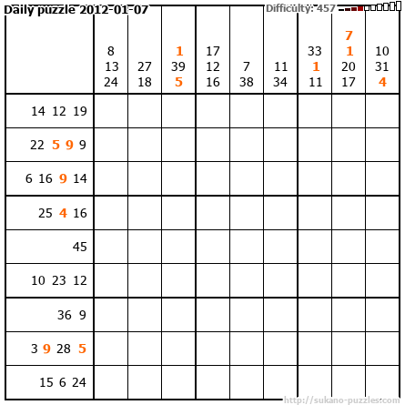 Daily puzzle 2012-01-07