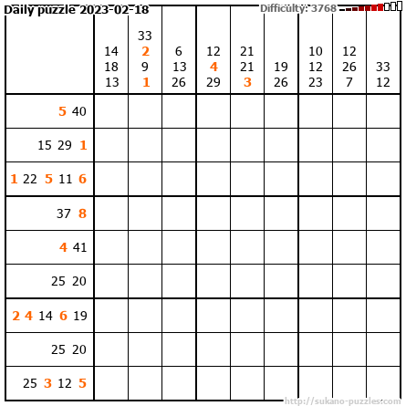 Daily puzzle 2023-02-18