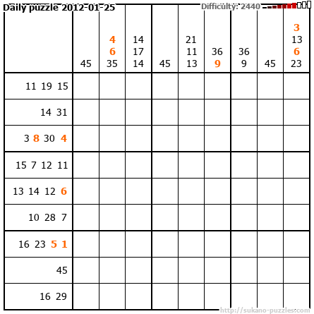 Daily puzzle 2012-01-25