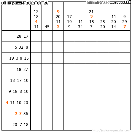 Daily puzzle 2012-01-26