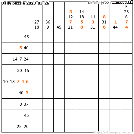 Daily puzzle 2023-03-26