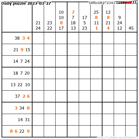 Daily puzzle 2023-03-27