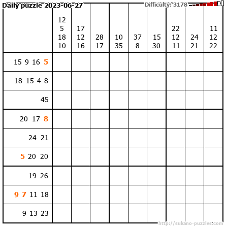 Daily puzzle 2023-06-27