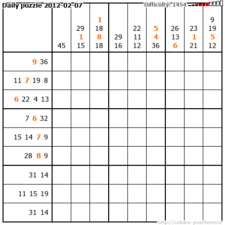 Daily puzzle 2012-02-07