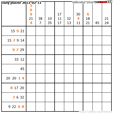 Daily puzzle 2012-02-11