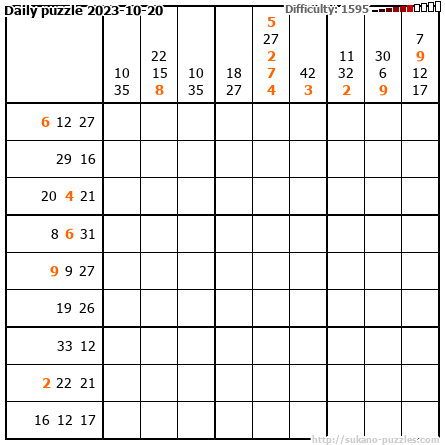 Daily puzzle 2023-10-20