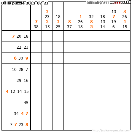 Daily puzzle 2012-02-21