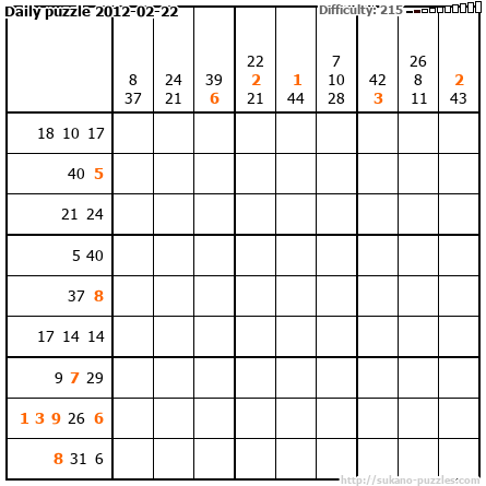 Daily puzzle 2012-02-22
